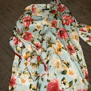 ZARA floral blouse
